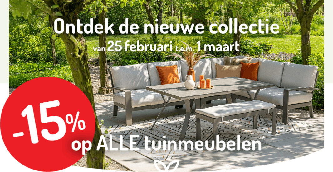 Actie tuinmeubelen