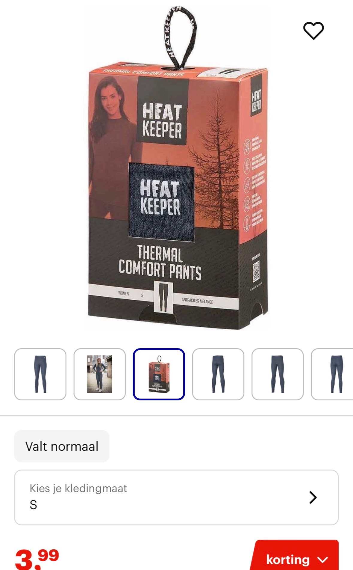 Thermobroek maat S