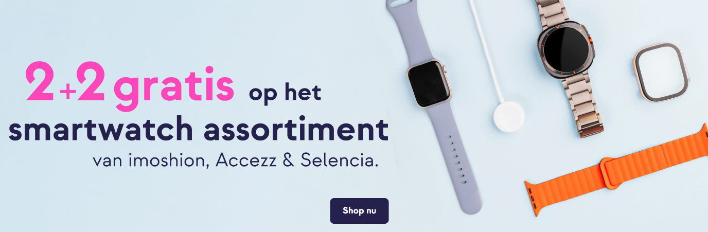 2+2 gratis op het smartwatch assortiment