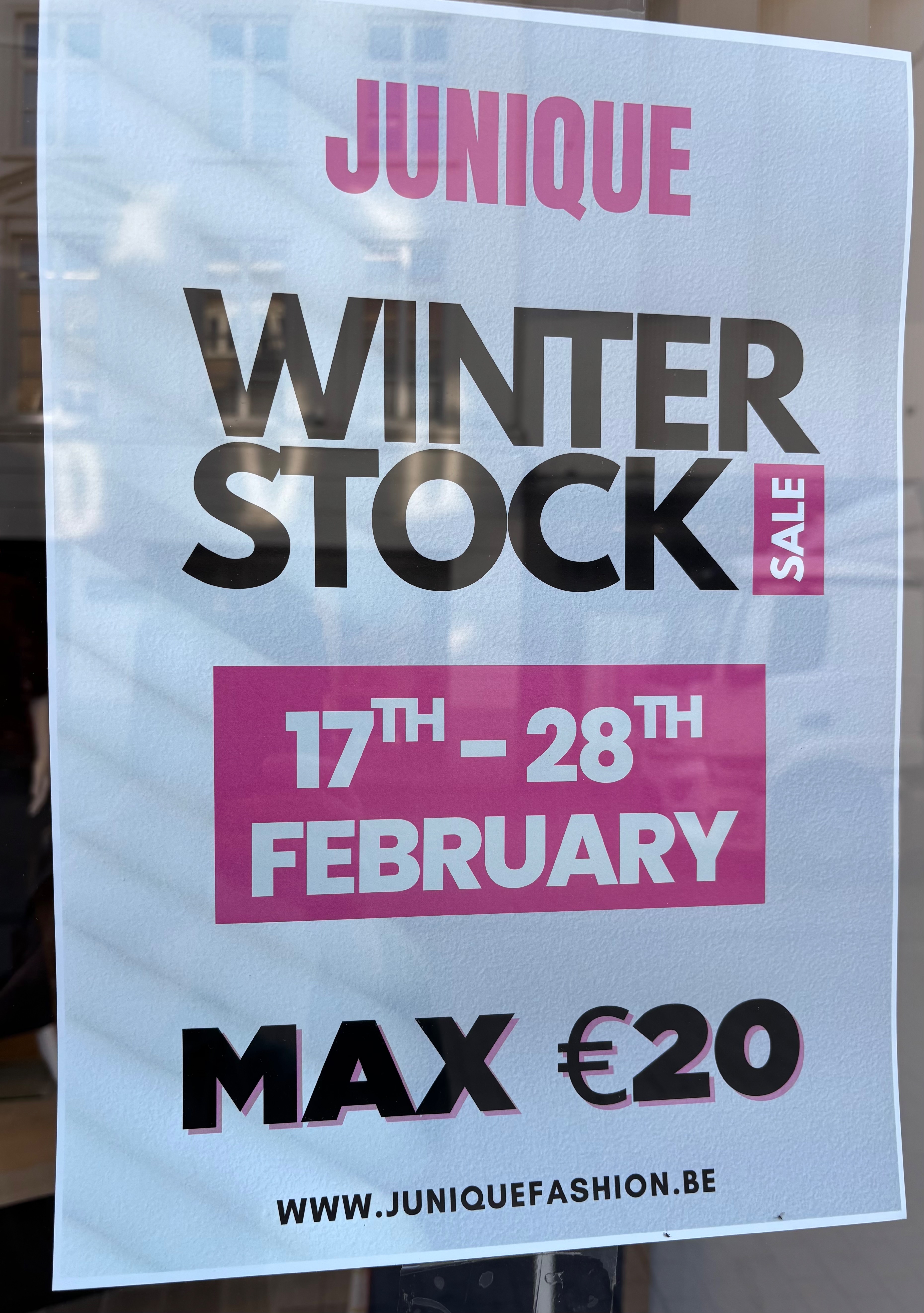 Junique winterstop sale MAX €20