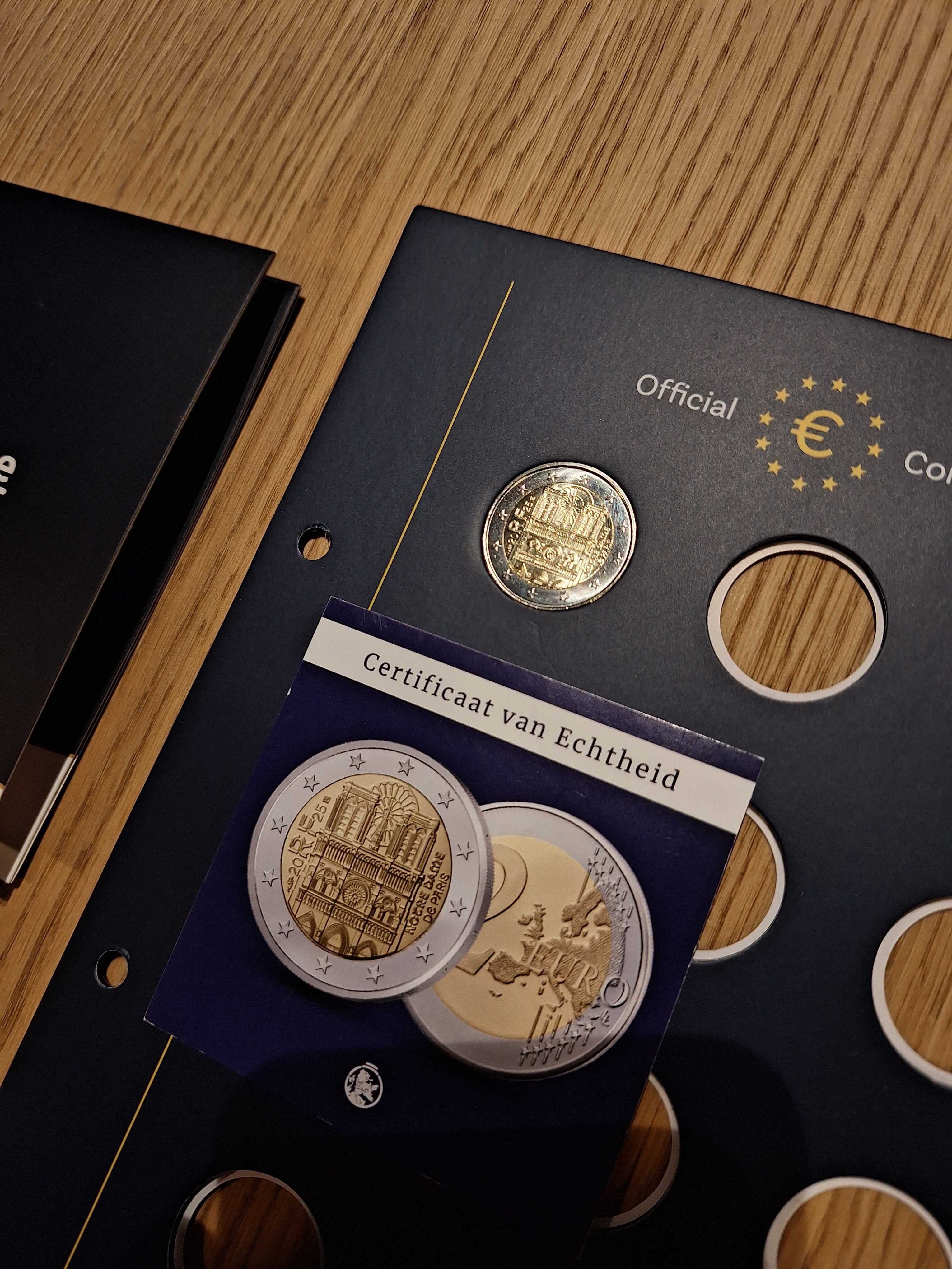 Wissel € 2 tegen een unieke € 2 Notre Dame munt + GRATIS verzamelblad