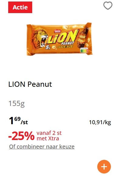 Kit kat en Lion goedkoper (weekenddeal)