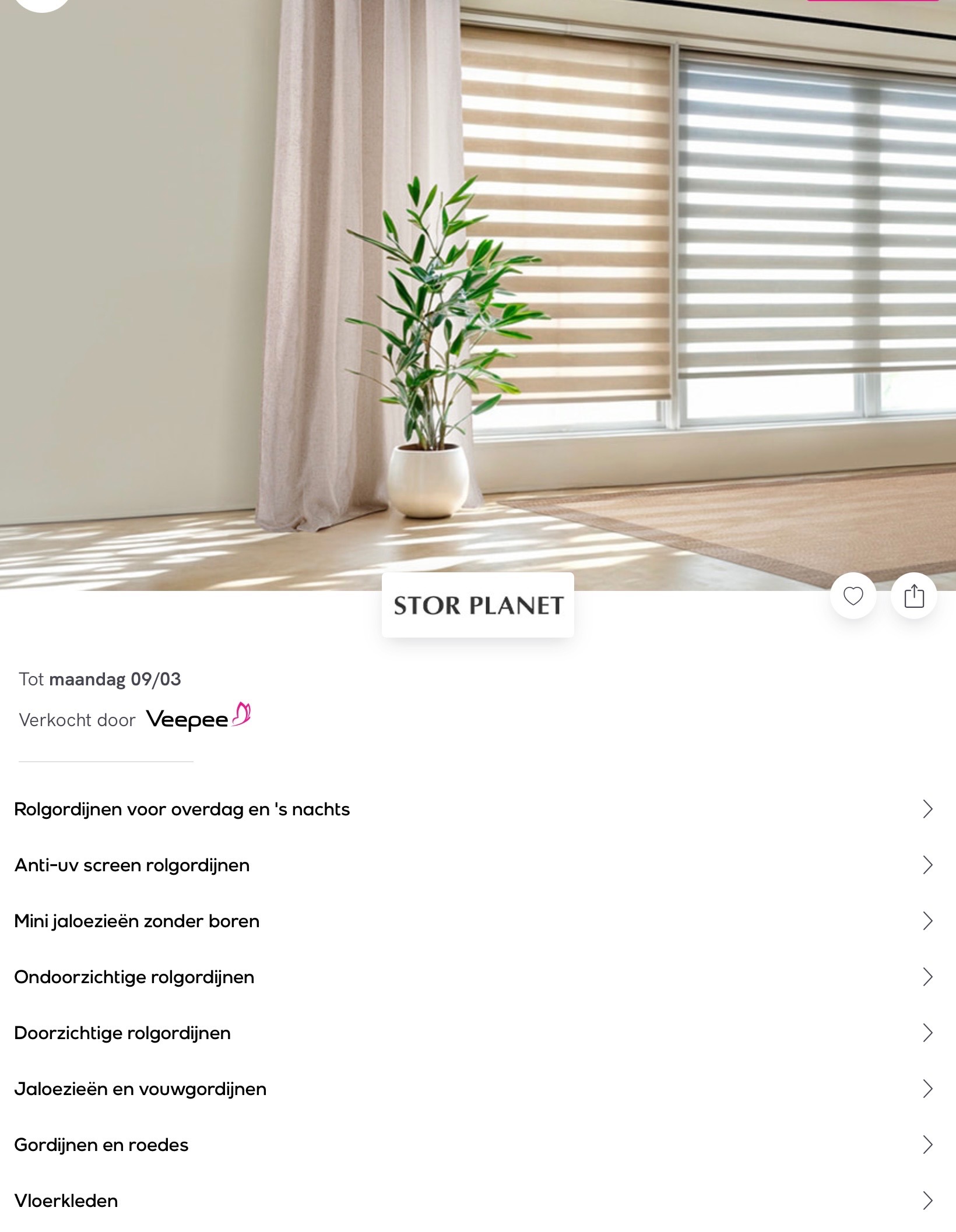 Storplanet rolgordijnen