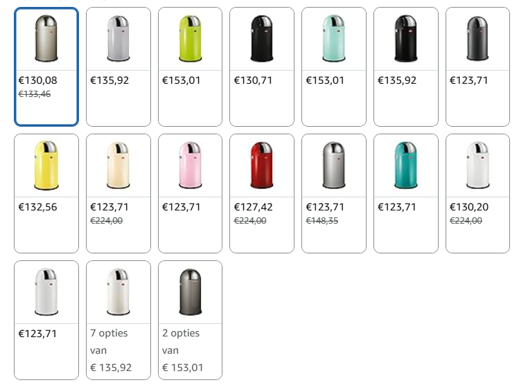 Wesco Pushboy 50L goedkoopst bij Amazon DE