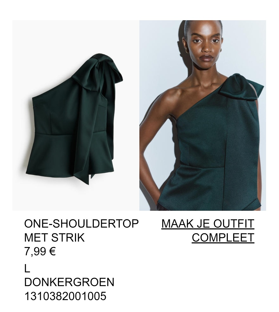 Mooie groene top h&m 7,99€