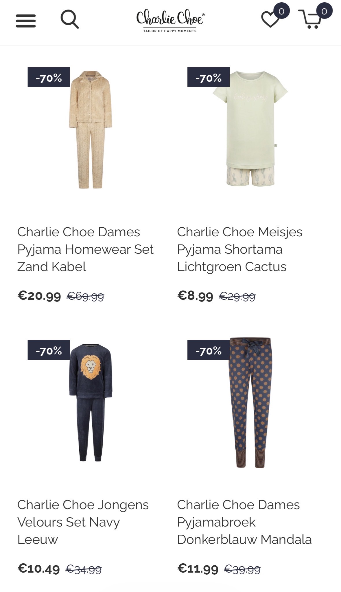 Nachtkleding Charlie Choe