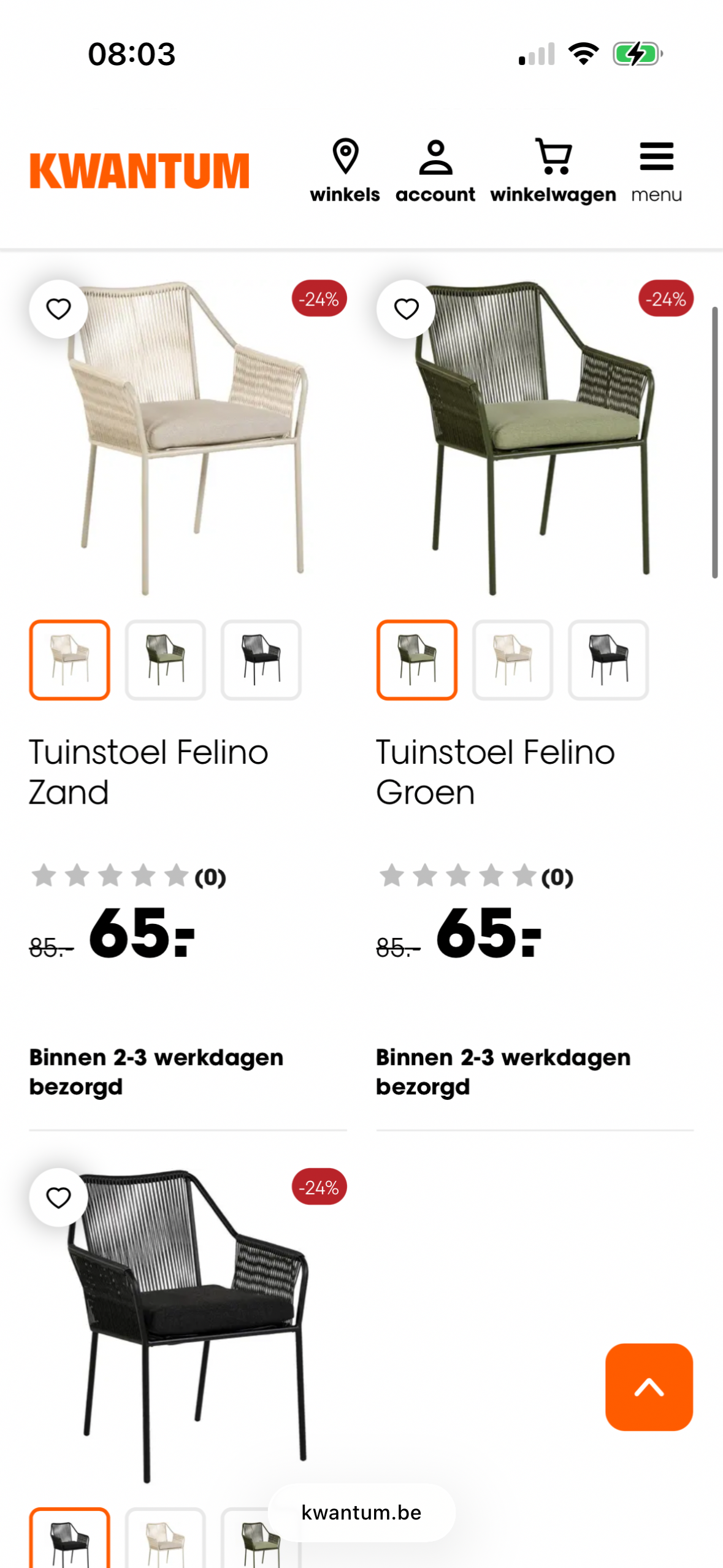 Tuinstoel Felino
