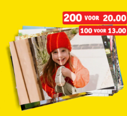 Actie fotoafdrukken Kruidvat