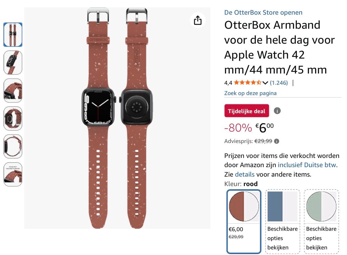 OtterBox Armband voor Apple Watch 42 mm/44 mm/45 mm -80%