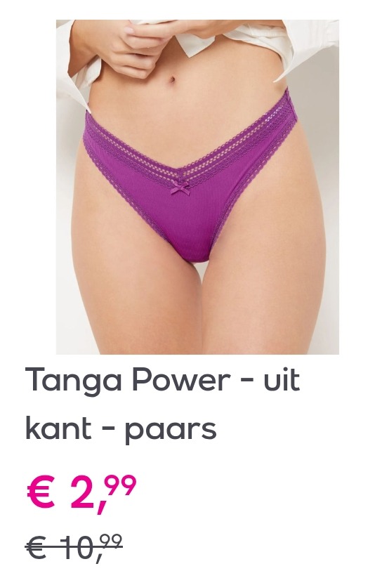 Etam lingerie, pyjama's en badkleding vanaf 2,99€