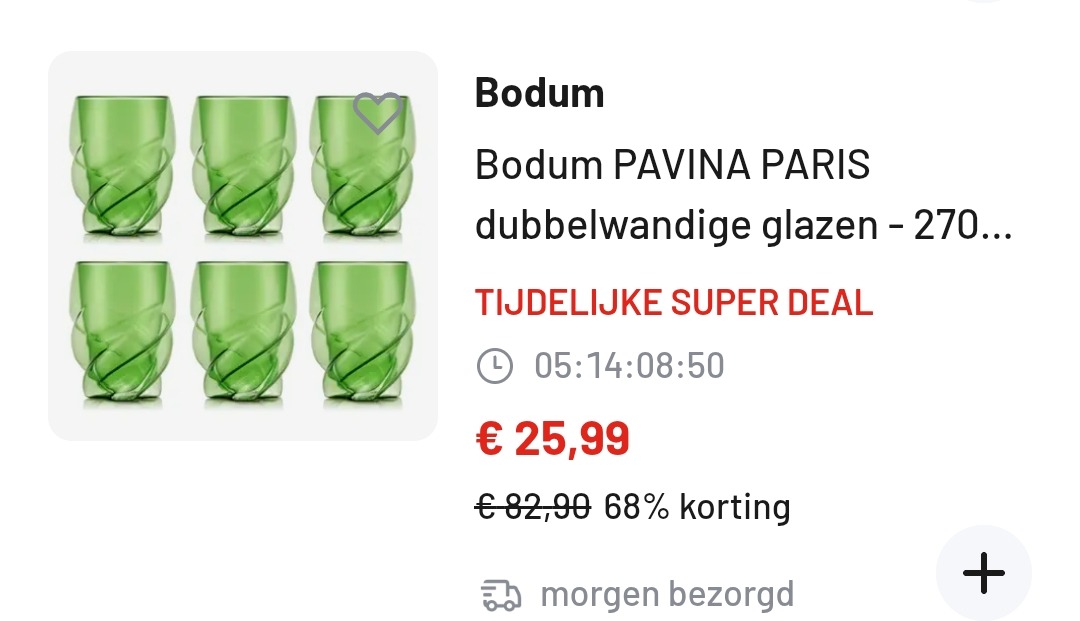 Super deal Joybuy: tot 68% korting op Bodum
