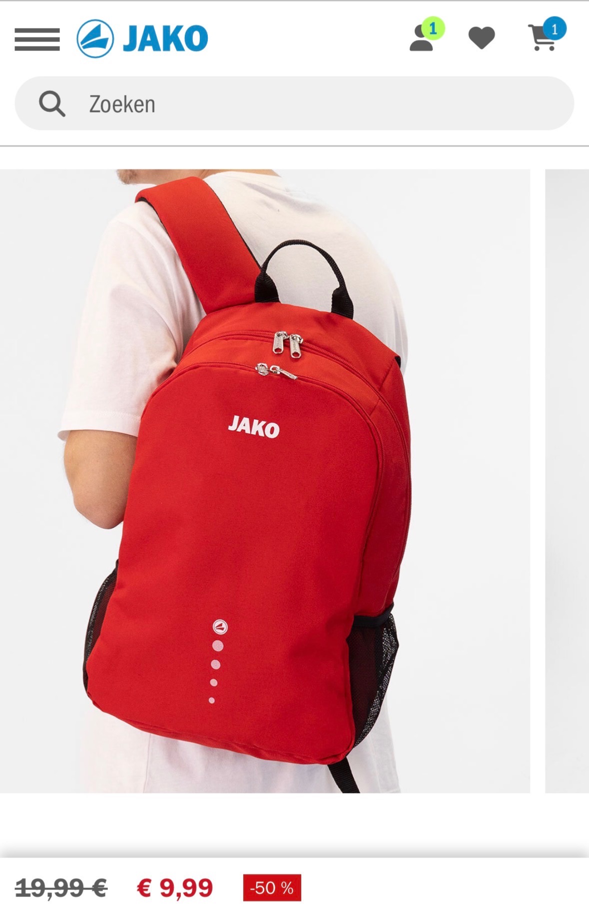 JAKO rugzakken -50%