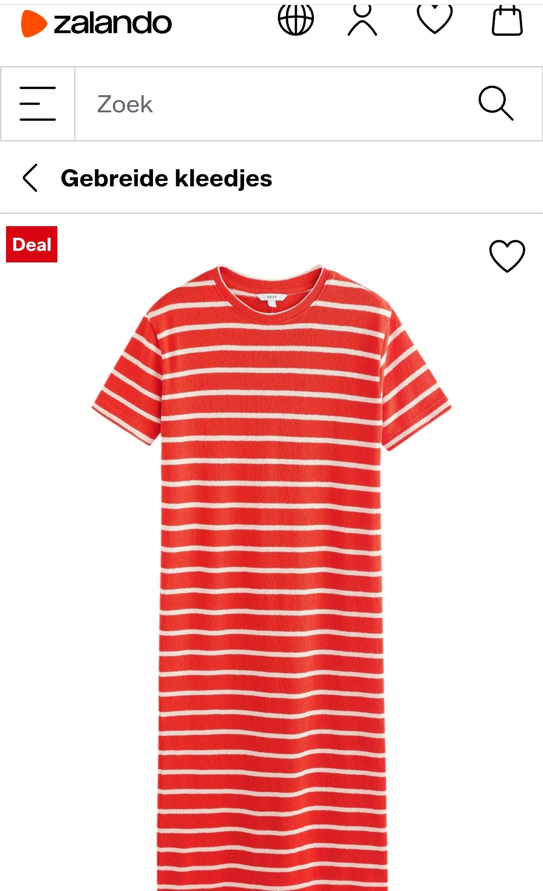 Gebreid kleedje met 64% korting op Zalando