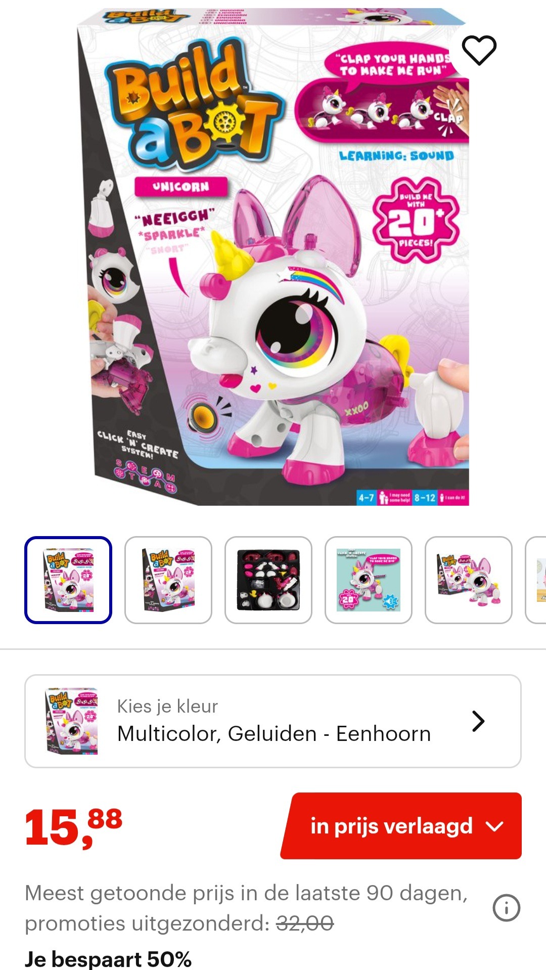 Build a Bot Eenhoorn -50%