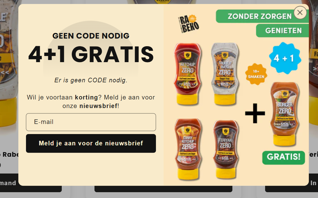 Rabeko sauzen - 4 + 1 gratis