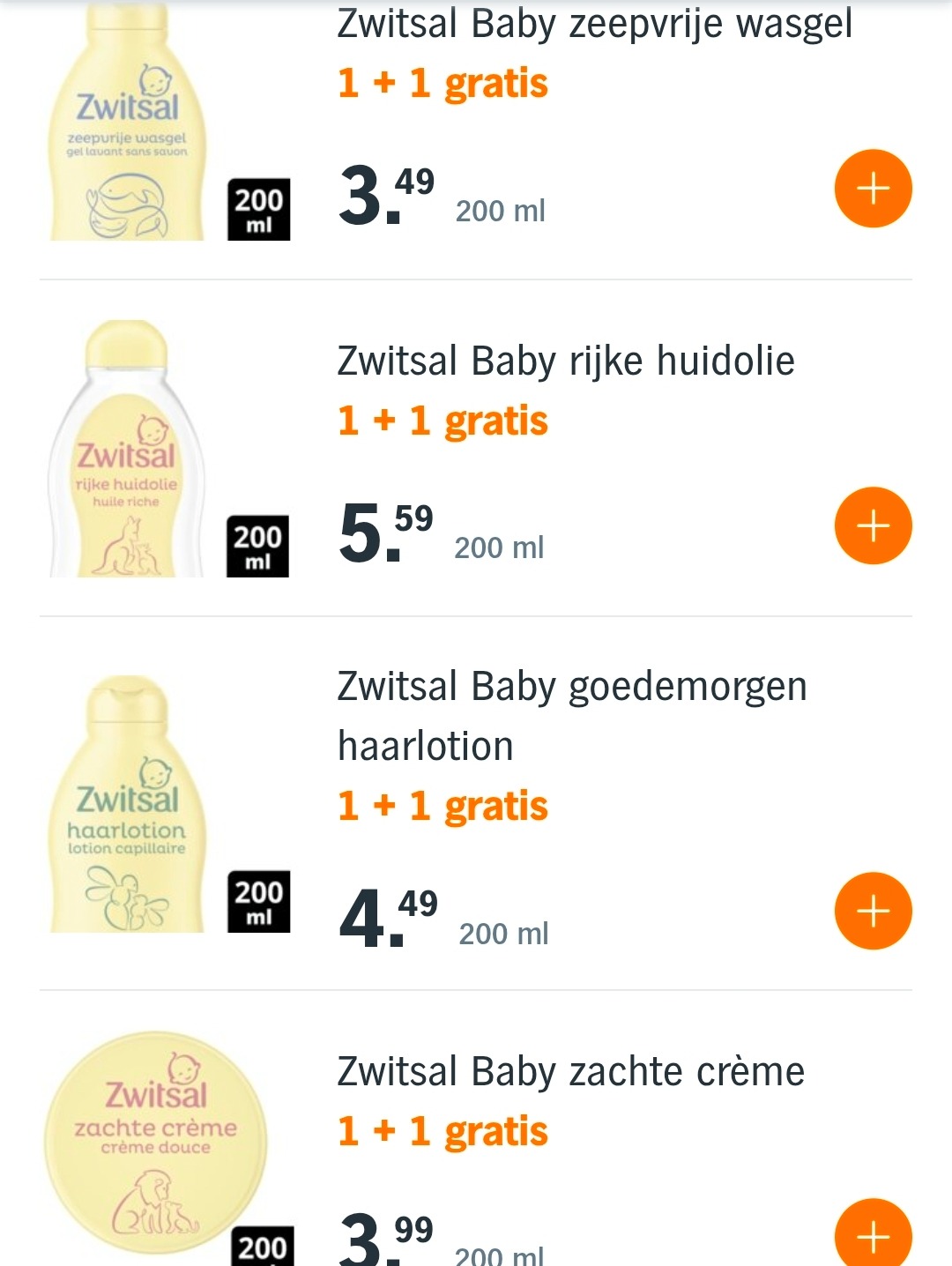 Alle Zwitsal 1+1 bij Albert Heijn 👶