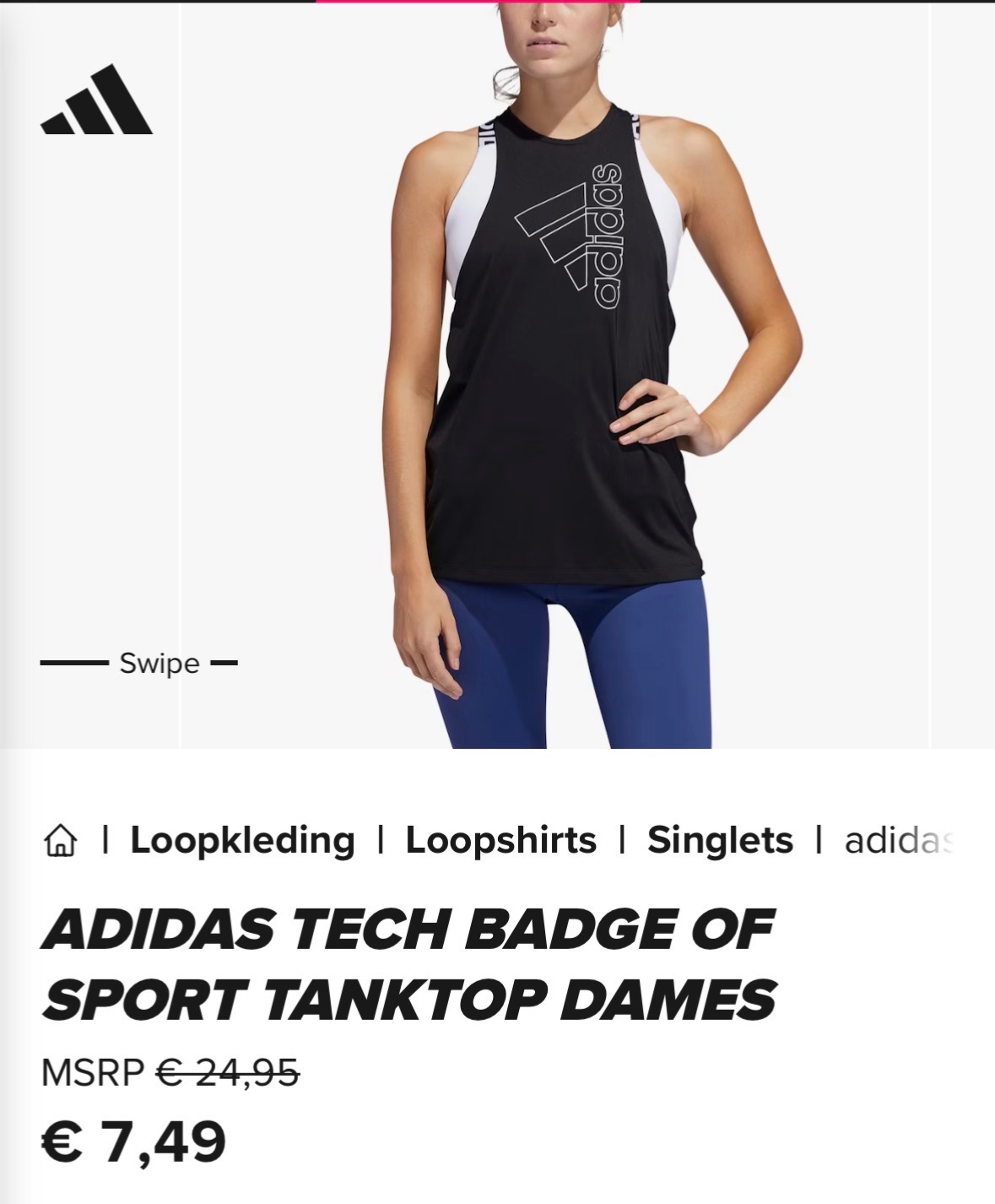 Adidas loop top