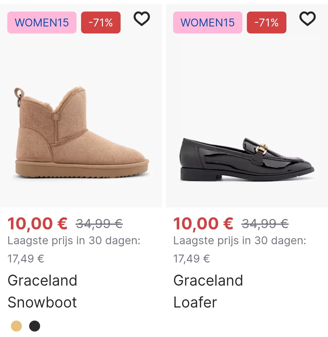 Tot 71% korting + 15% extra!