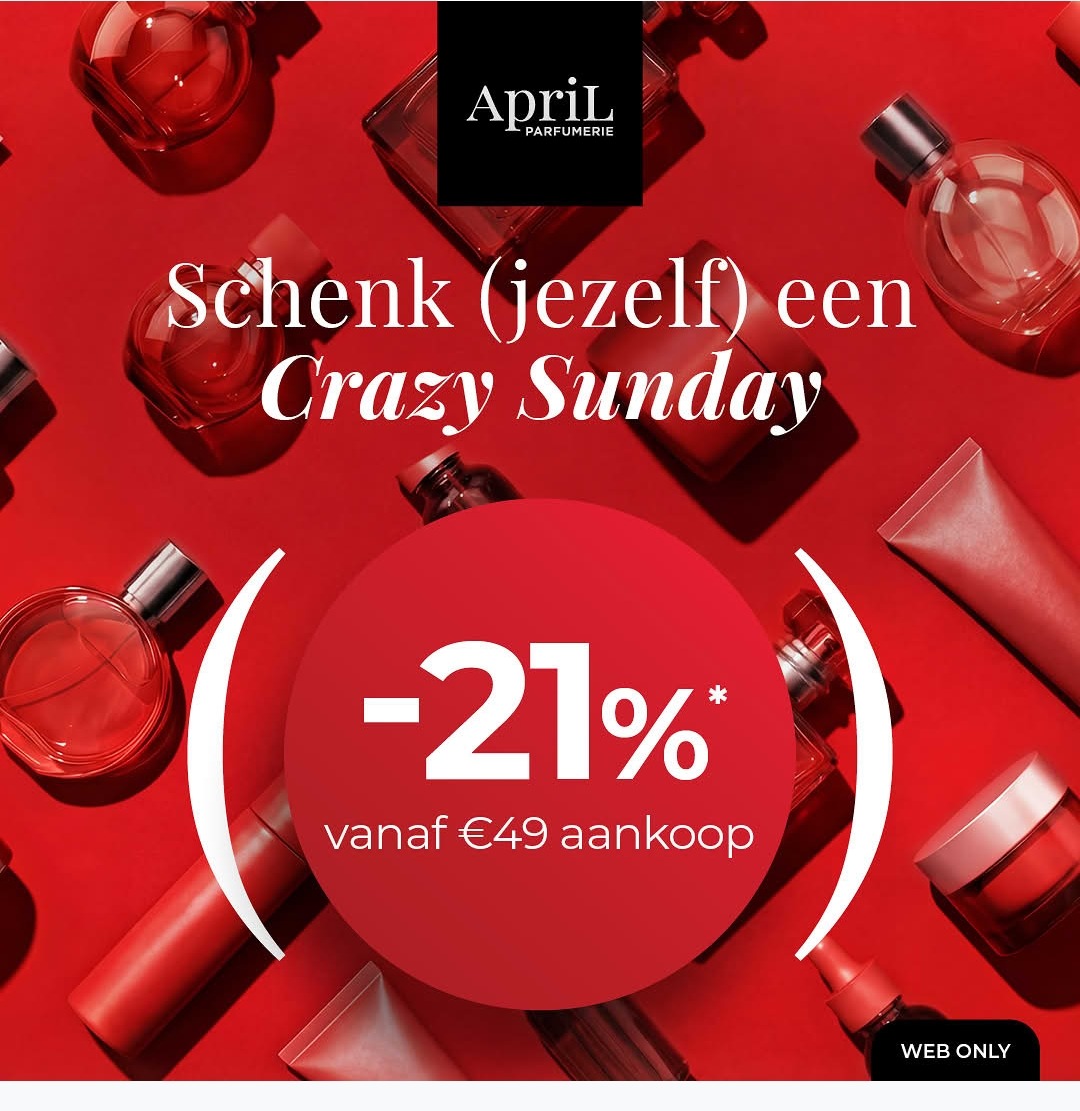 Vandaag 21% korting bij april beauty