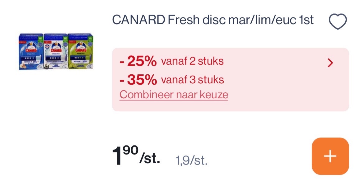 Canard fresh disc mar/lim/euc aan mooie prijs