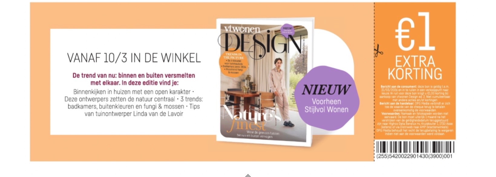 Tijdschrift VTWonen Design -€1