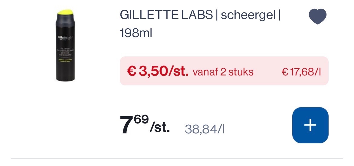 Gillette labs scheerapparaat en gel -50%
