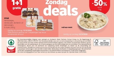 Zondagsdeals bij spar (Colruyt)