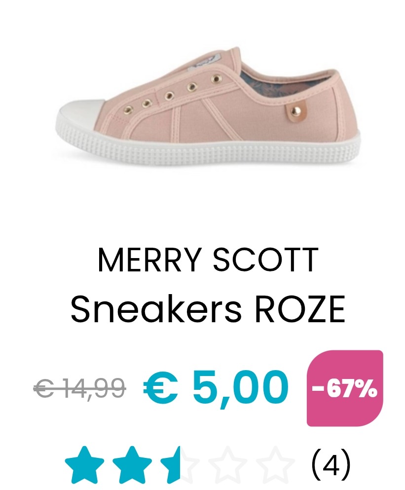Schoenen vanaf 5€ voor het hele gezin!