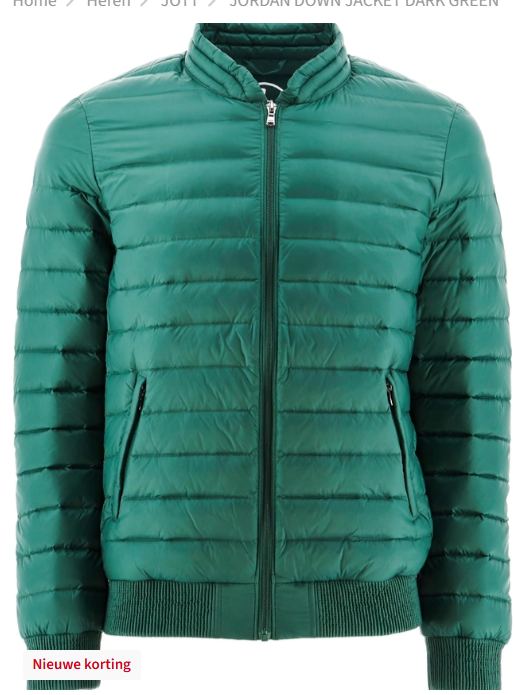 JOTT JORDAN DOWN JACKET DARK GREEN -68%