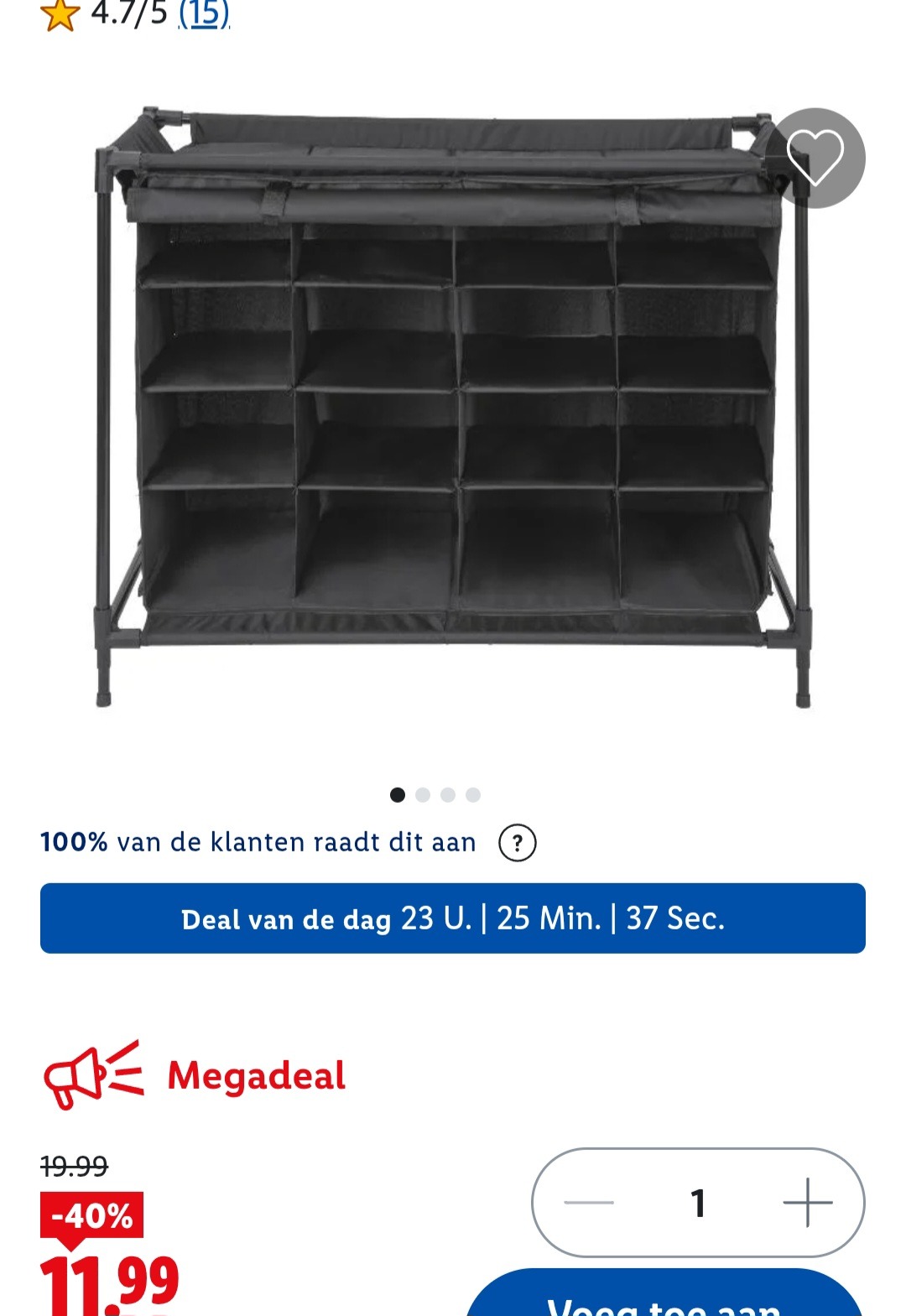 Schoenenrek -40%