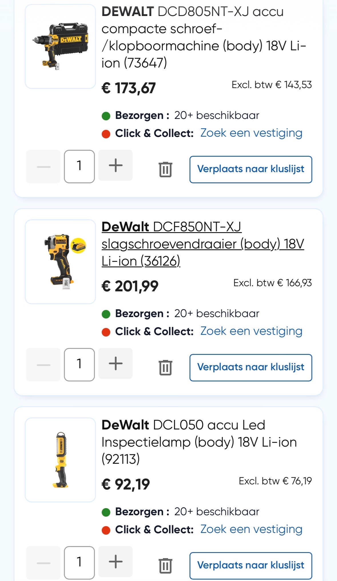 Gratis Led-werklamp bij aankoop