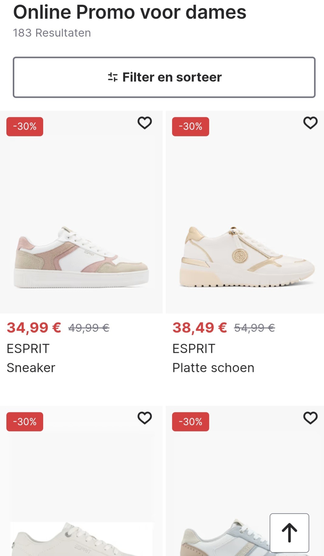 Tot 30% korting op heel wat damessneakers bij Vanharen!