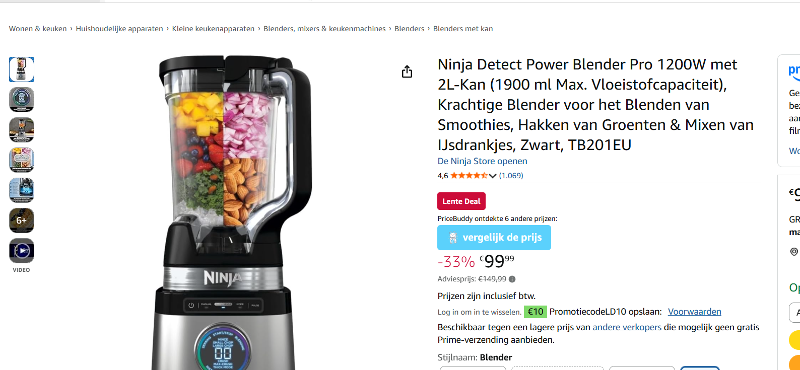 Ninja Detect Power Blender TB201EU
