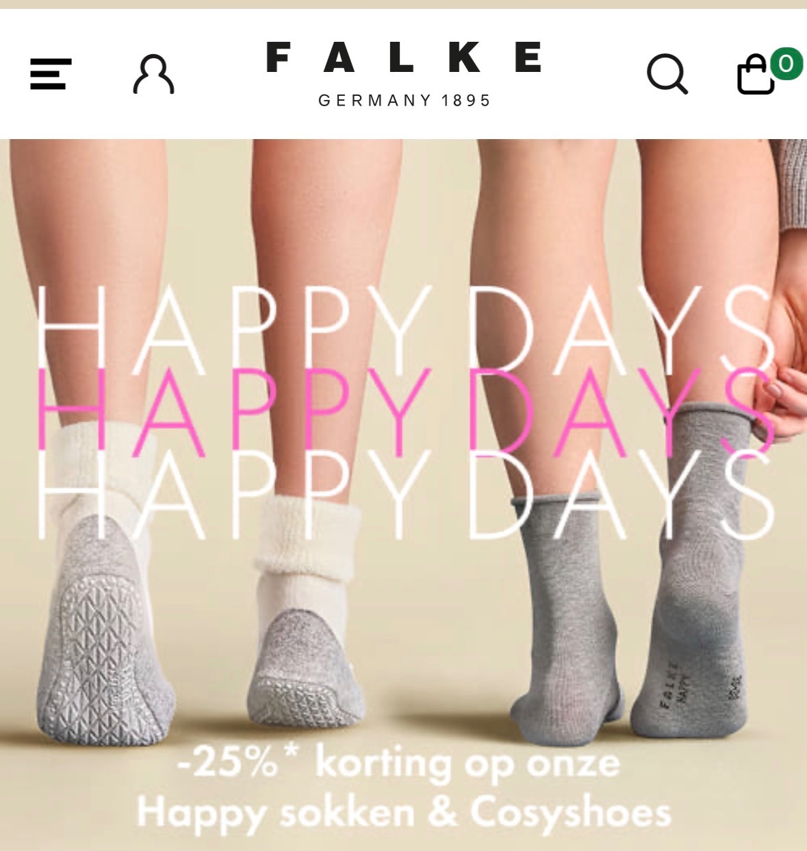 Kortingscode Falke Happydays