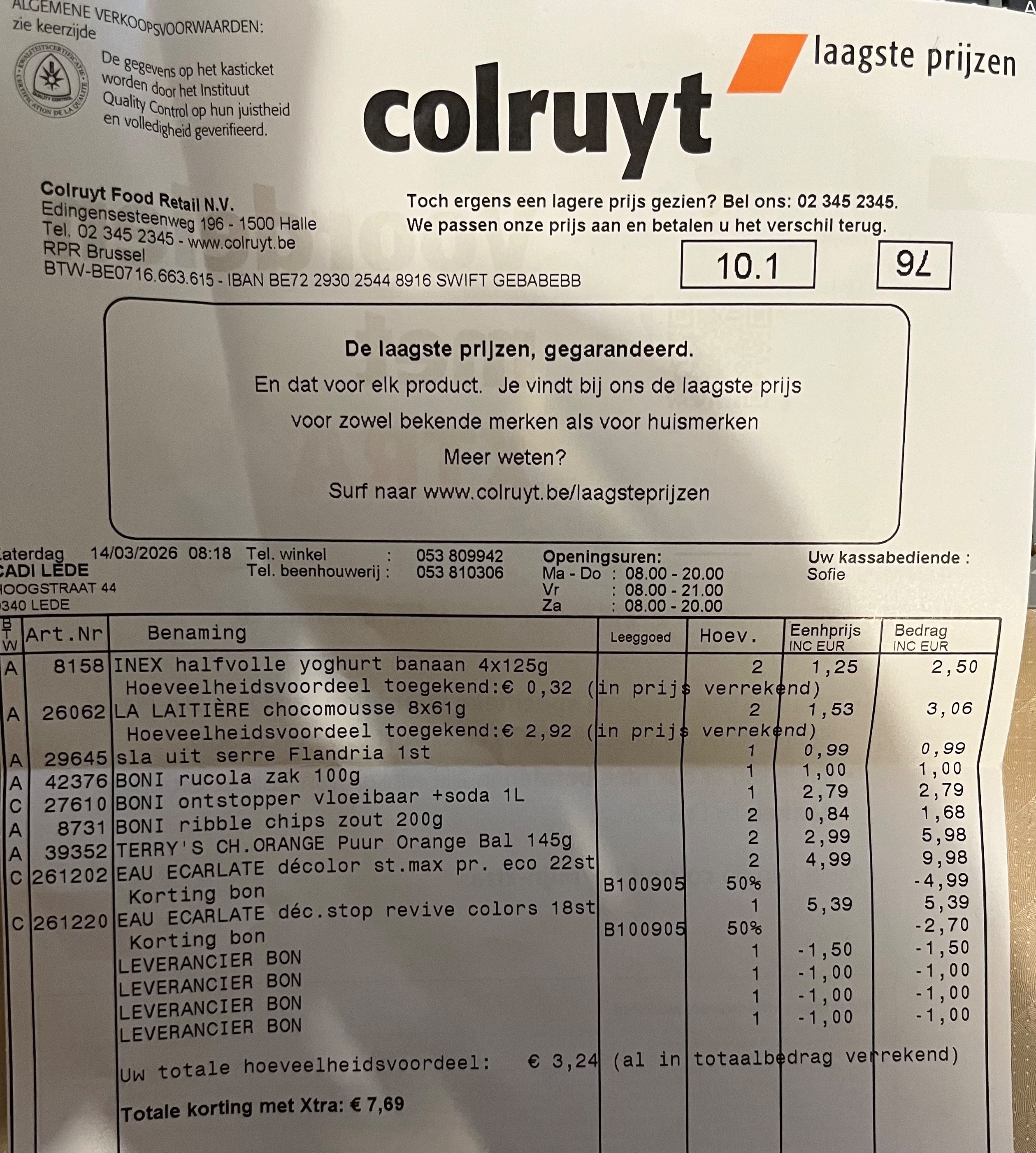 La laitiere Chocomousse en Inex yoghurt in promo