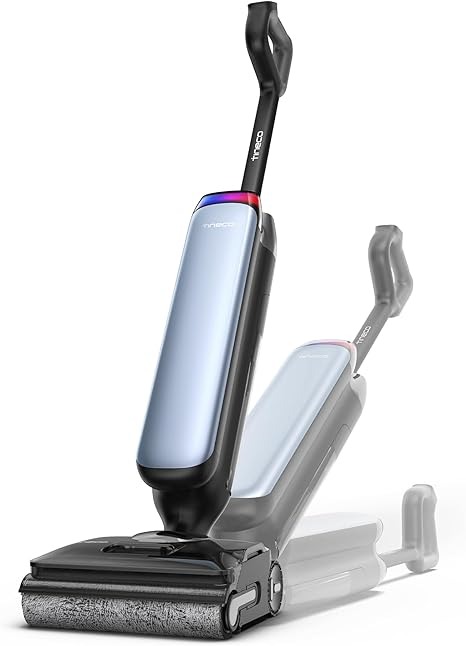 Draadloze nat- en droogreiniger Tineco Floor One S9 Artist met 22 kPa zuigkracht, 50 min autonomie, 180° plat ontwerp en FlashDry zelfreiniging