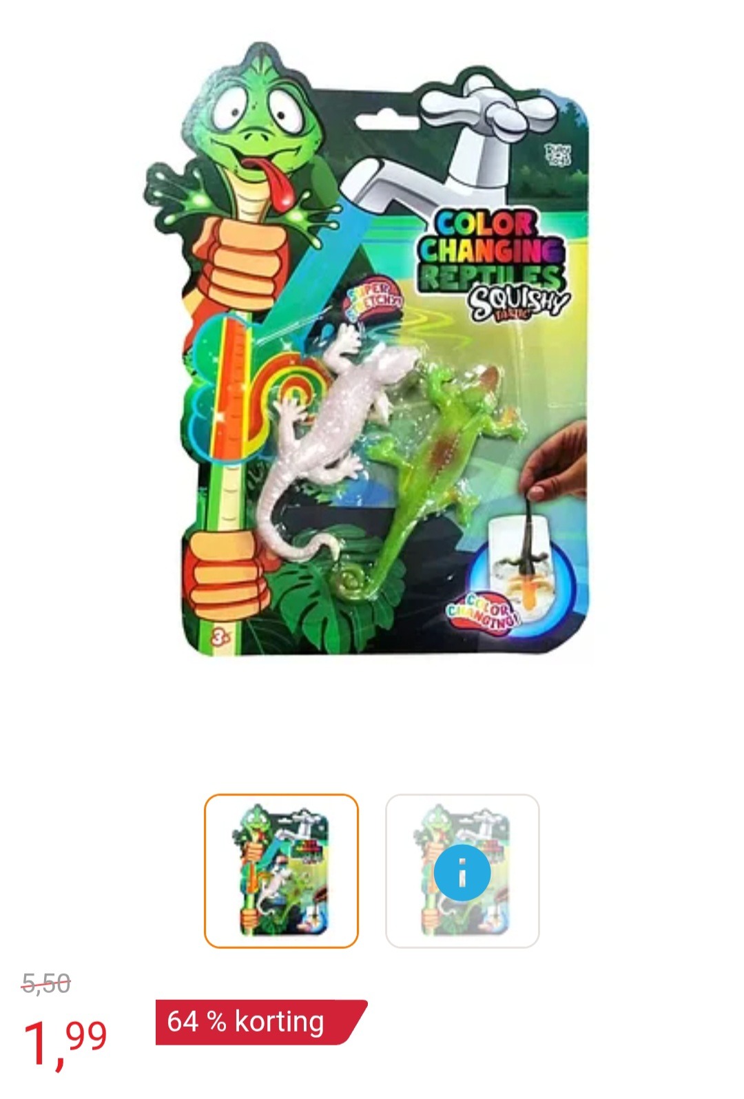 Stretch & Kleurveranderende Reptielen -64%
