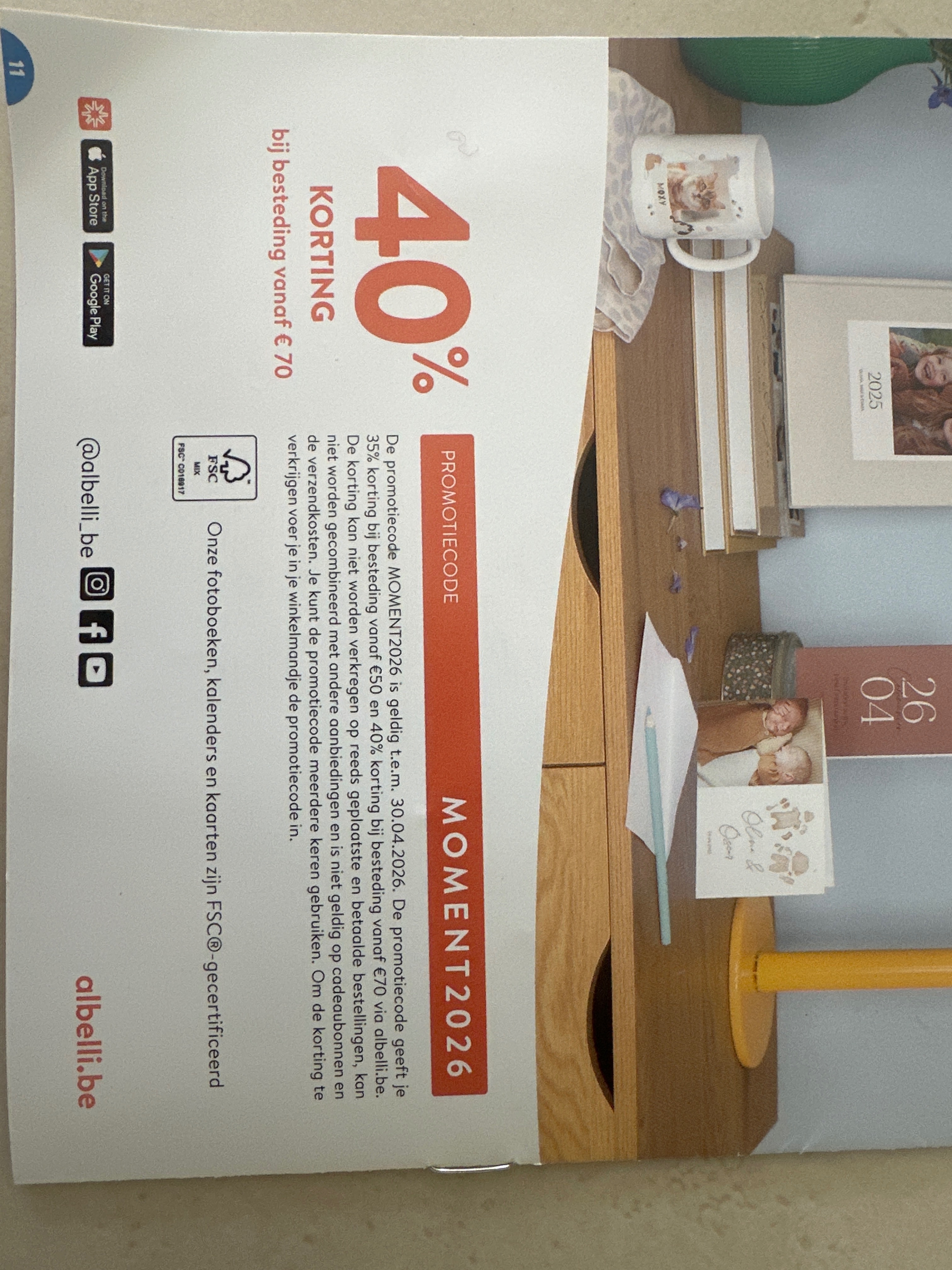 Kortingscode albelli