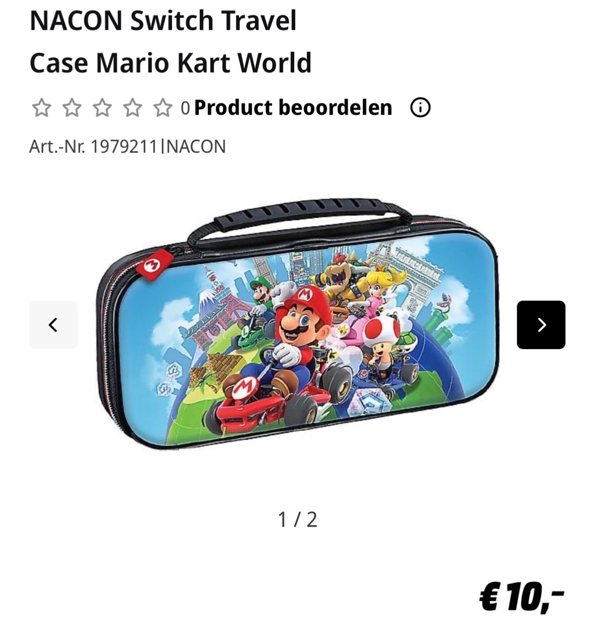 Switch travel case Mario