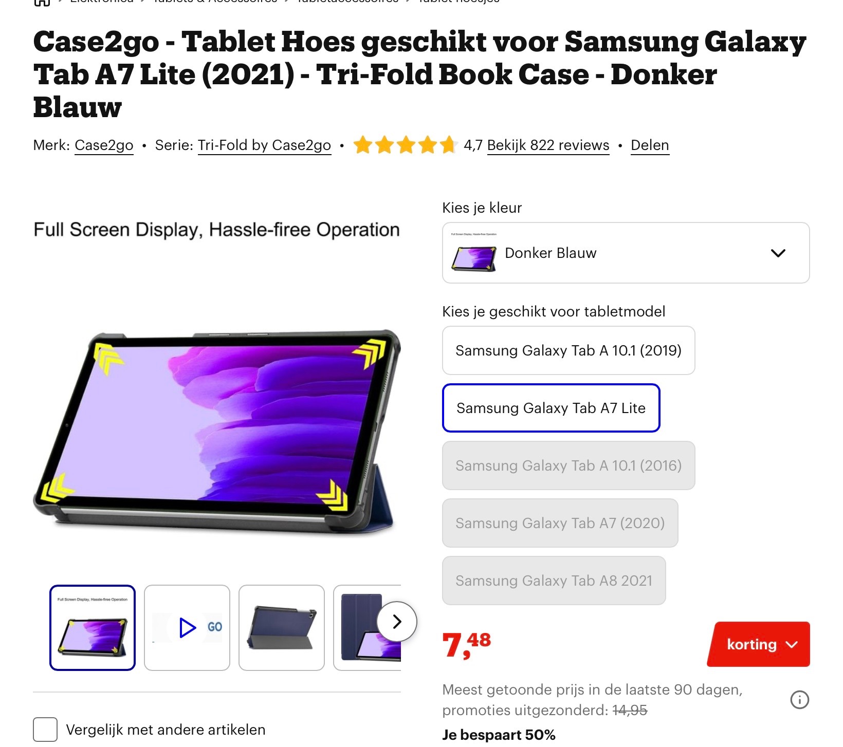 Tot 50% korting op Case2go accessoires