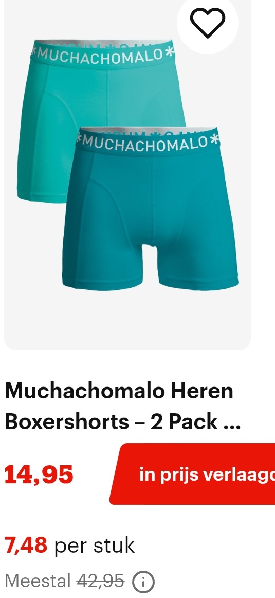 Muchachomalo heren boxers vanaf 14,95€