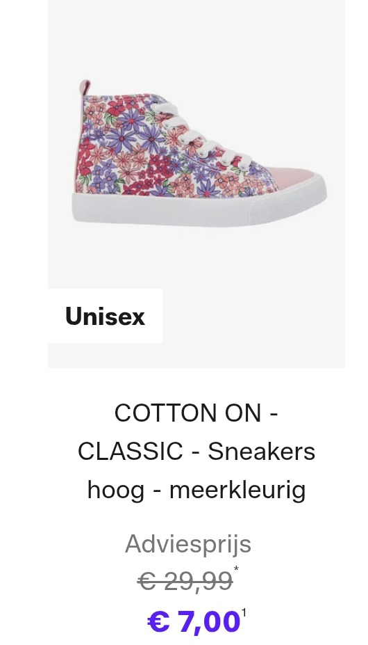 Kinderschoenen vanaf 7€
