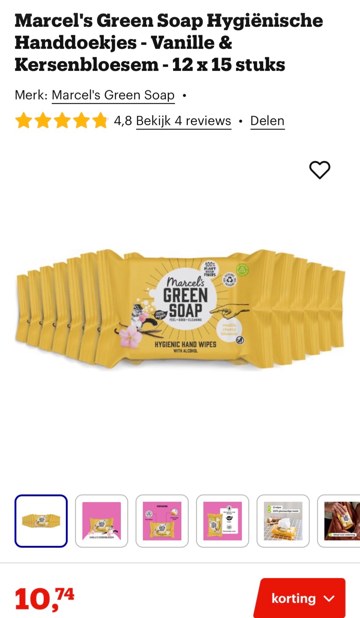 Marcel's Green Soap doekjes