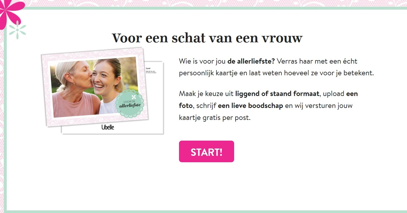 Gratis libelle kaartje voor Moederdag