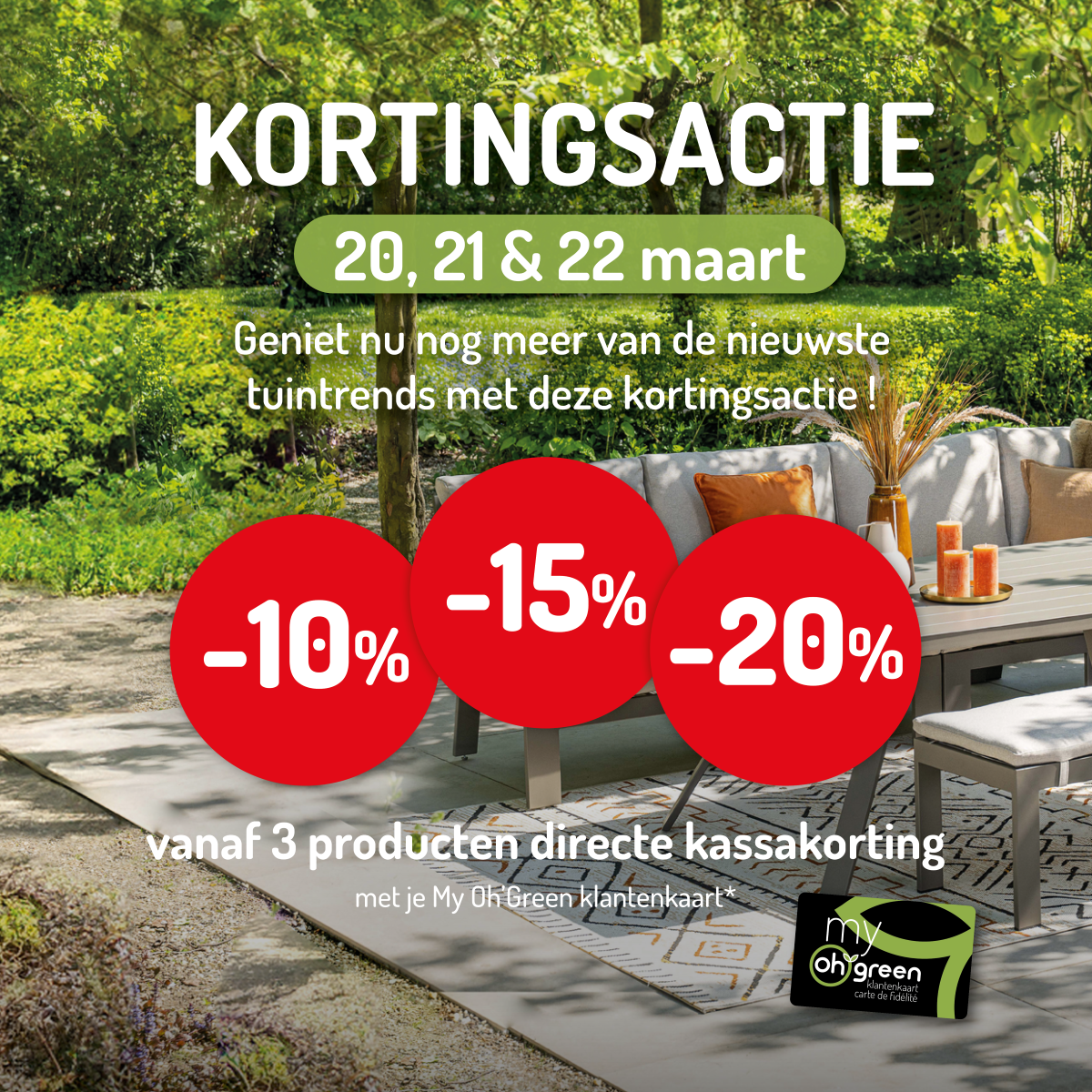 Tuindagen kortingsactie !