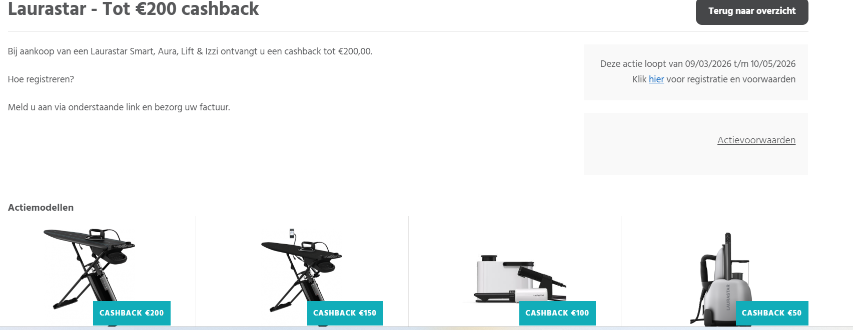 Laurastar TOT 200€ CASHBACK!