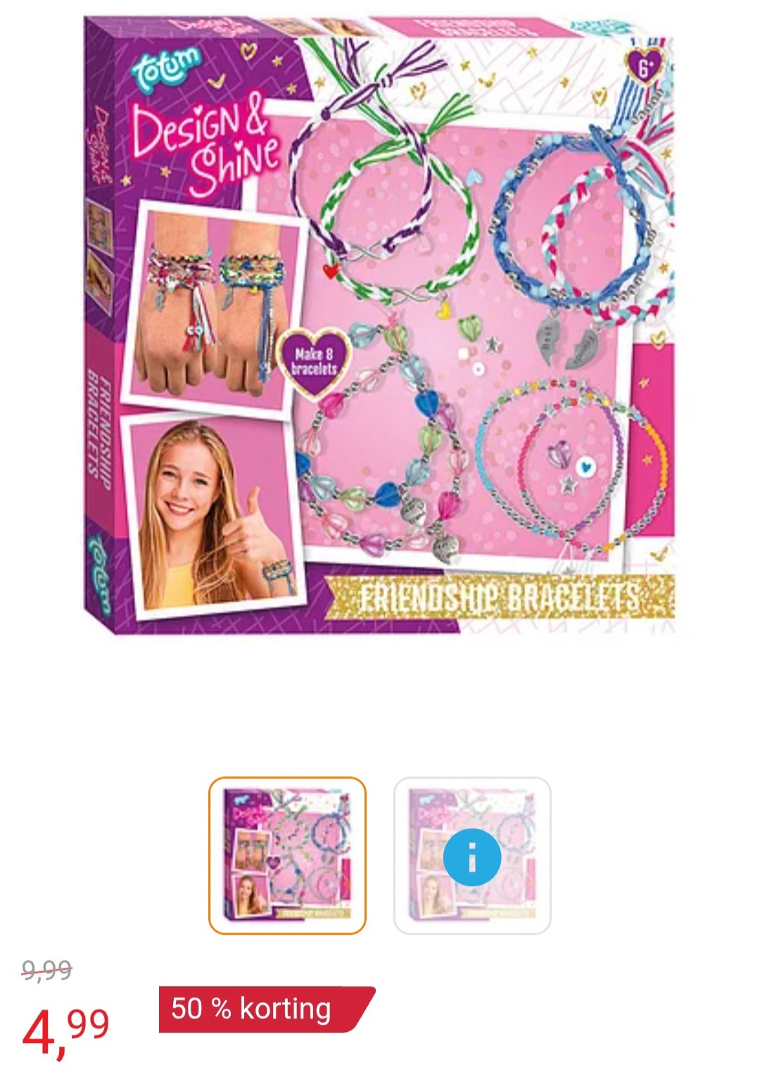 Vriendschaps Armbanden Maken, 8 armbandjes -50%