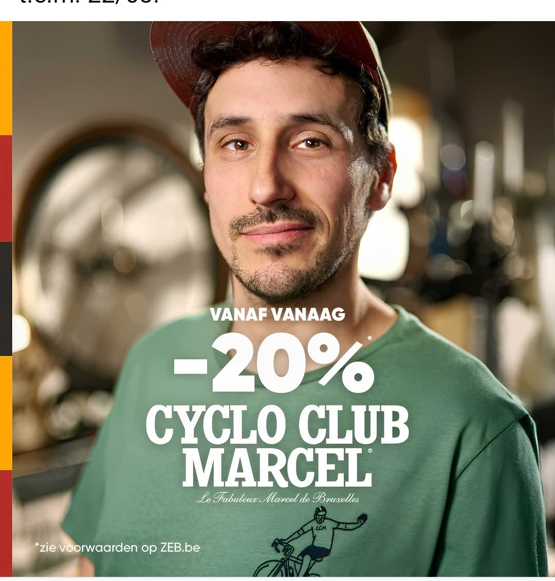 20% korting op de Cyclo Club Marcel bij Zeb
