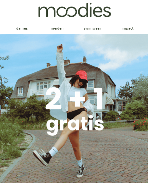 Moodies Undies: 2+1 gratis