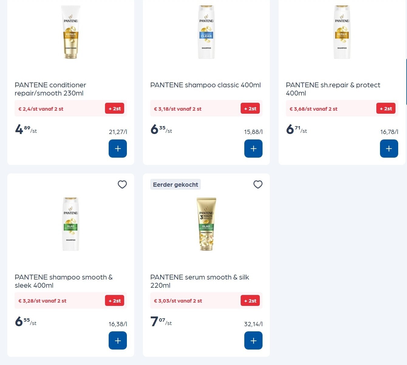Pantene producten goedkoper